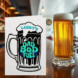 Vater Bod Fuel Beer Stein Funny Vatertag Feiertagskarte