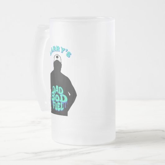 Vater Bod Fuel Funny Mattglas Bierglas (Vorderseite Links)