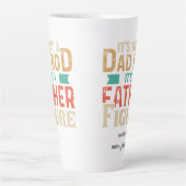 Vater Bod Funny Quote Vathers Day Geschenk Milchtasse (Vorderseite)