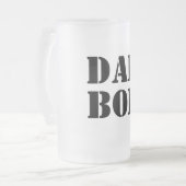 Vater Bod Funny Typografy Mattglas Bierglas (Vorderseite Links)