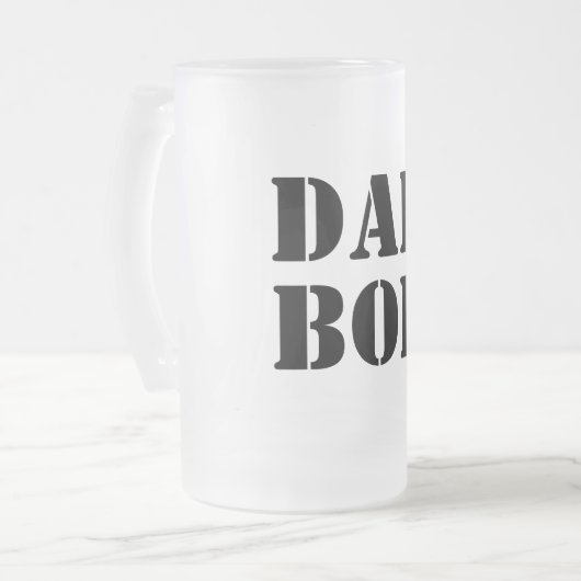 Vater Bod Funny Typografy Mattglas Bierglas (Vorderseite Links)