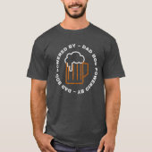 Vater-Bod mit Bier-Glitzer-T - Shirt (Vorderseite)