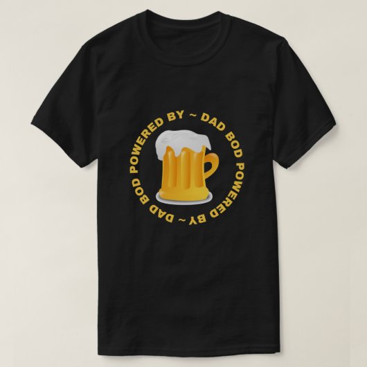 Vater Bod mit Bier T-Shirt (Design vorne)