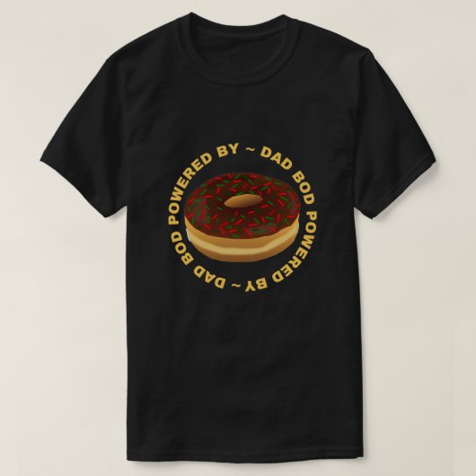 Vater Bod mit Donuts T-Shirt (Design vorne)