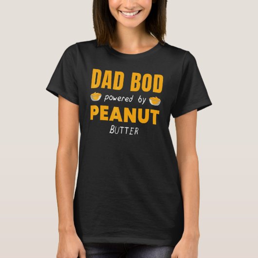Vater-Bod mit Erdnussballengraph T-Shirt (Vorderseite)