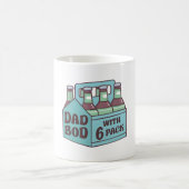 Vater Bod mit Sixpack Bierfreude Kaffeetasse (Mittel)