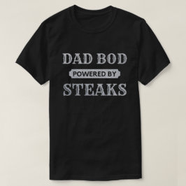 Vater Bod mit Steaks Glitzer T - Shirt