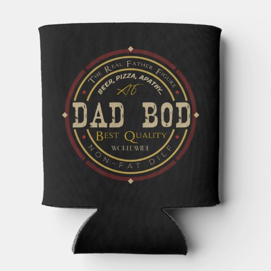 Vater Bod Vintag Funny Logo Dosenkühler (Rückseite)
