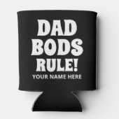 Vater Bods Regel lustig personalisiert kann cooler Dosenkühler (Rückseite)