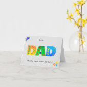 VATER Bold Boho Geburtstagskarte Karte (Gelbe Blume)