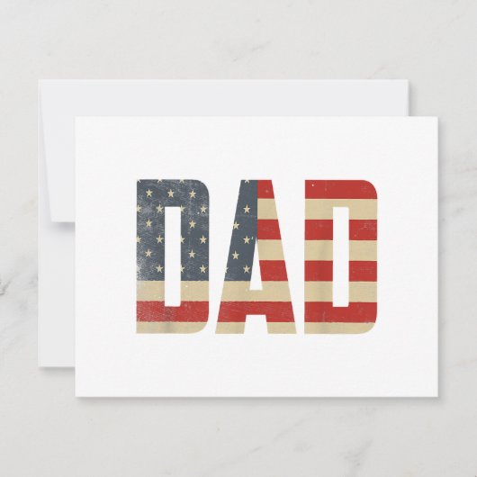 Vater Bold Patriotic American Flag Vatertag Vater (Vorderseite)
