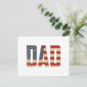 Vater Bold Patriotic American Flag Vatertag Vater (Stehend Vorderseite)