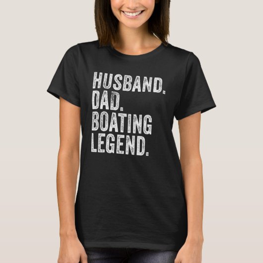 Vater Bootlegende Funny Sail Kapitän T-Shirt (Vorderseite)