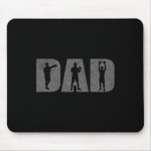 Vater Boxer Fathers Day Boxing Lover Box Geschenk Mousepad (Vorne)