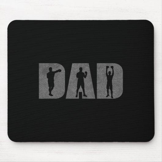 Vater Boxer Fathers Day Boxing Lover Box Geschenk Mousepad (Vorne)