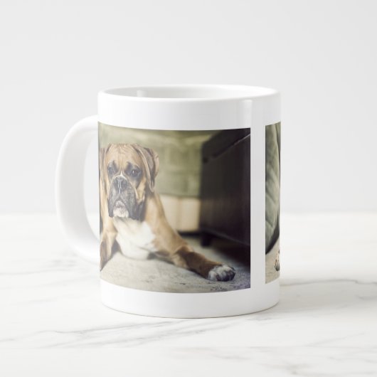 Vater Boxer Jumbo-Tasse (Vorderseite Links)
