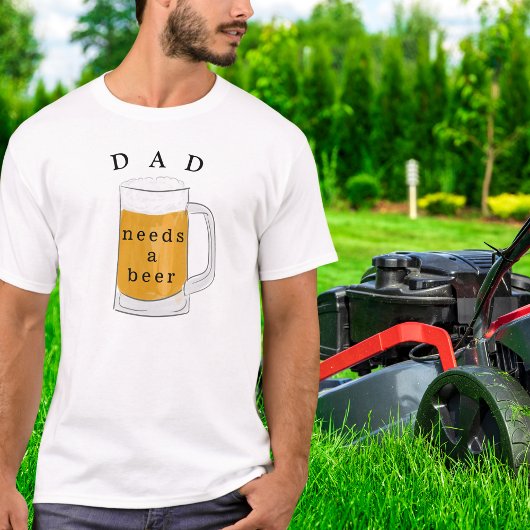 Vater braucht einen Biervater T-Shirt