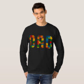 Vater Brick Builder Funny Blocks Master Builder T-Shirt (Vorne ganz)