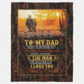 Vater| Brief an meinen Vater Der Mann, den ich Ihn Fleecedecke (Vorderseite)