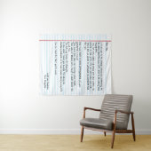 Vater-Brief-Foto-Geschenk Wandteppich (Beispiel (Horizontal))