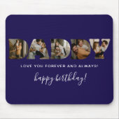 VATER-Brief-Fotocollage Geburtstag Mousepad (Vorne)