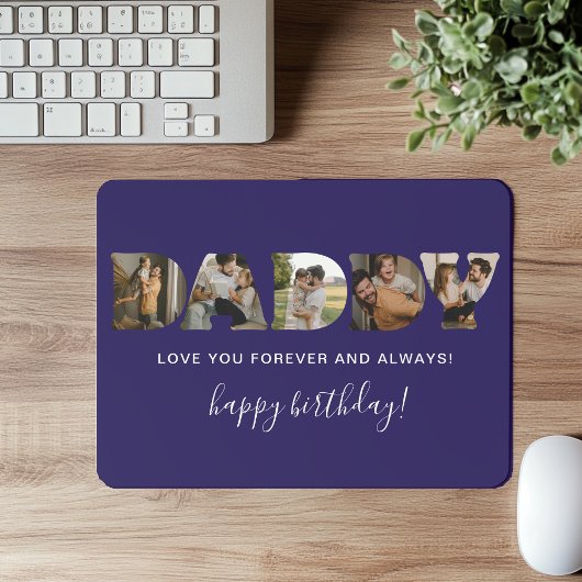 VATER-Brief-Fotocollage Geburtstag Mousepad
