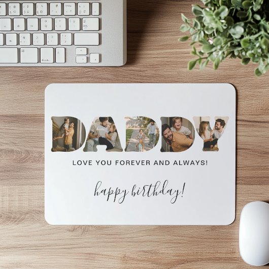 VATER-Brief-Fotocollage Geburtstag Mousepad