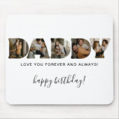 VATER-Brief-Fotocollage Geburtstag Mousepad (Vorne)