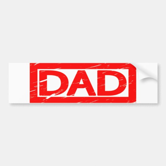 Vater Briefmarke Autoaufkleber (Vorne)