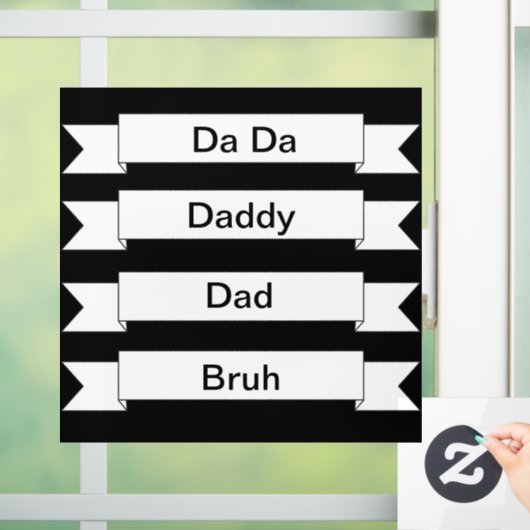 Vater Bruh Window Decal Fensteraufkleber (Zuhause)