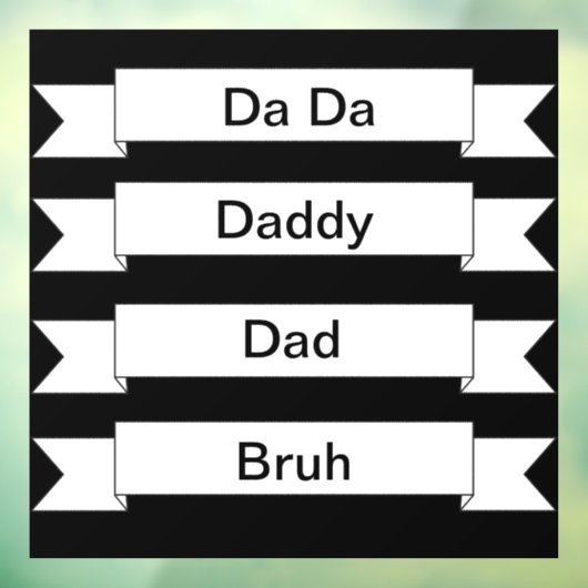 Vater Bruh Window Decal Fensteraufkleber (Blatt 3)