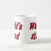 Vater burgundy Halbtext Kaffeetasse (Mittel)