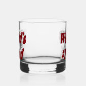 Vater burgundy Halbtext Whiskyglas (Rechts)