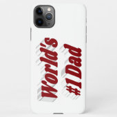 Vater burgundy text Fathers Day iPhone Hülle (Rückseite)