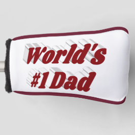 Vater burgundy text golf headcover