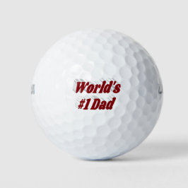 Vater burgundy text golfball