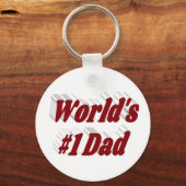 Vater burgundy text schlüsselanhänger (Vorderseite)