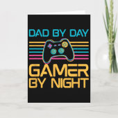 Vater by Day Gamer by Night Video Games Lover Game Karte (Vorderseite)