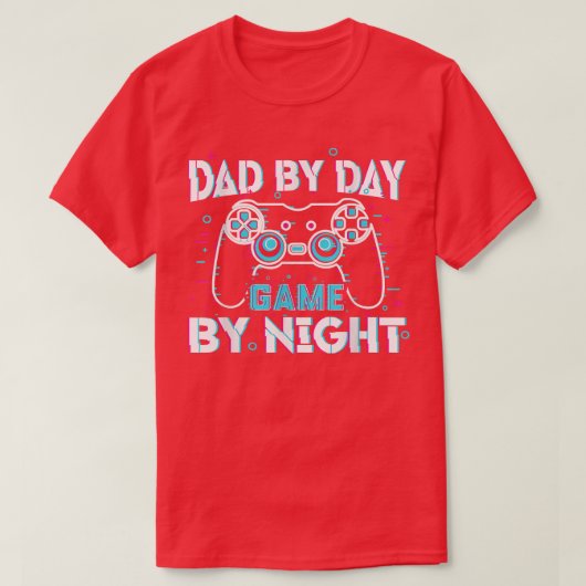 Vater by Day Gamer by Night Video Games Lover Game T-Shirt (Design vorne)