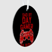 Vater by Day Gamer by Night - Videospiele Ornament (Vorderseite)
