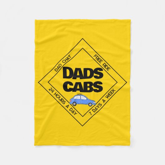 Vater Cabs Fleecedecke (Vorderseite)