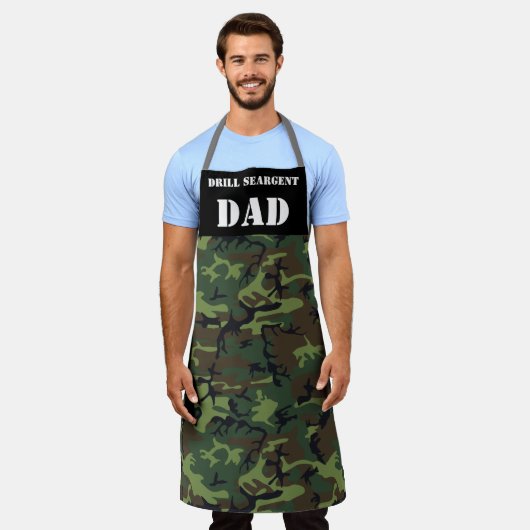 Vater Camoflage Camouflage Druckarmee Veteran Schürze (Getragen)