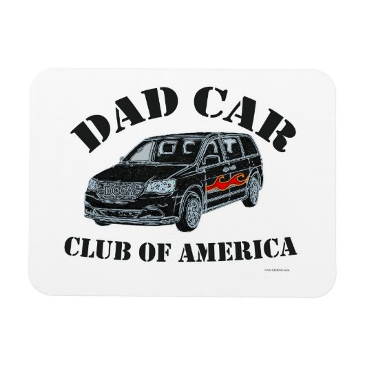 Vater Car Club Funny Parody Slogan Magnet (Horizontal)