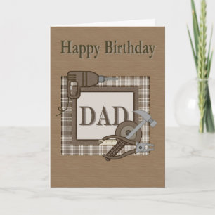 Vater Carpenter Handyman Birthday Karte