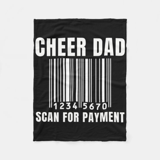 Väter Cheerleading Dad Cheerleader Mädchen Eltern Fleecedecke (Vorderseite)