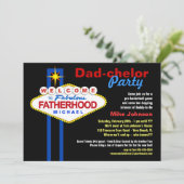 Vater-Chelor-Party - Daddy Diaper Keg Einladungen (Stehend Vorderseite)