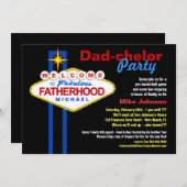 Vater-Chelor-Party - Daddy Diaper Keg Einladungen (Vorne/Hinten)