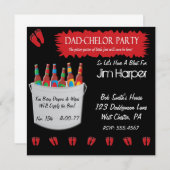 Vater-Chelor-Party Einladungen (Vorne/Hinten)