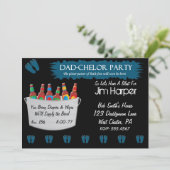 Vater-Chelor-Party Einladungen (Stehend Vorderseite)