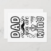 Vater Chess King Postkarte (Vorne/Hinten)